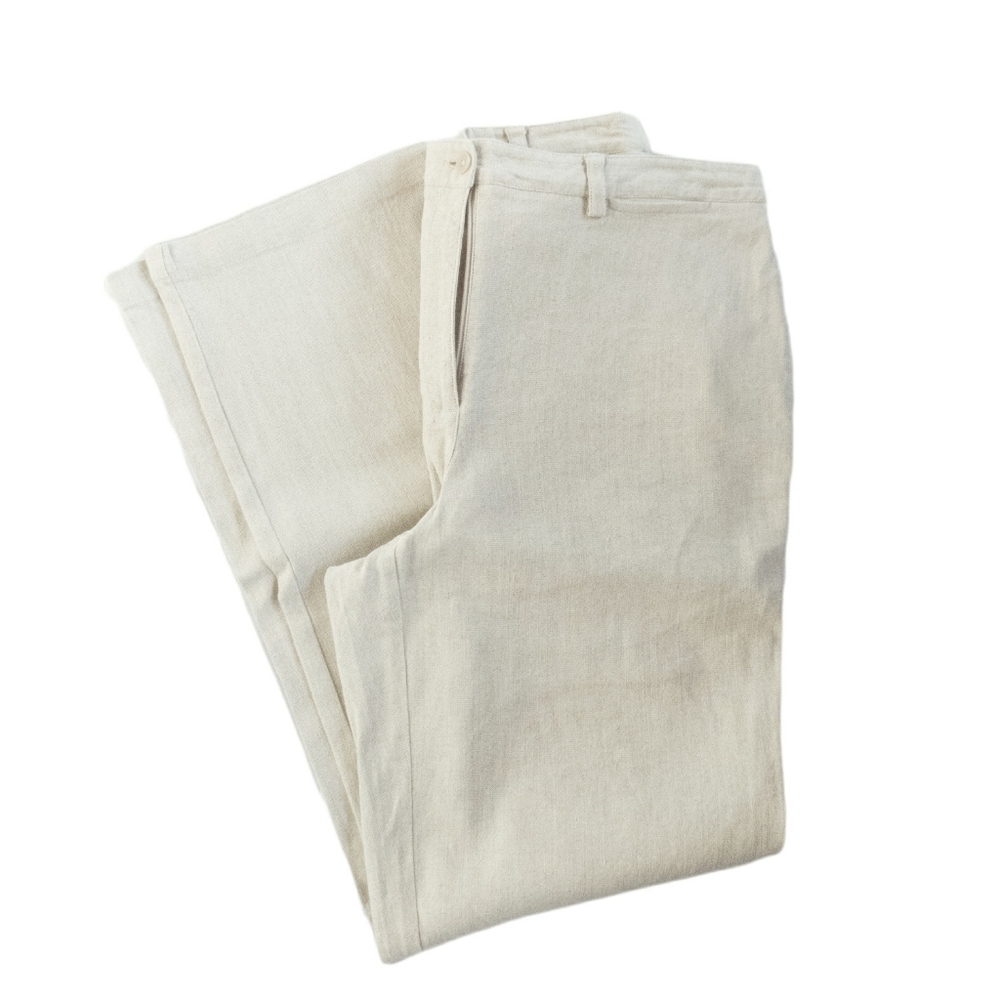 Liz Claiborne LIZSPORT Linen Cotton Blend Minimalist Pants